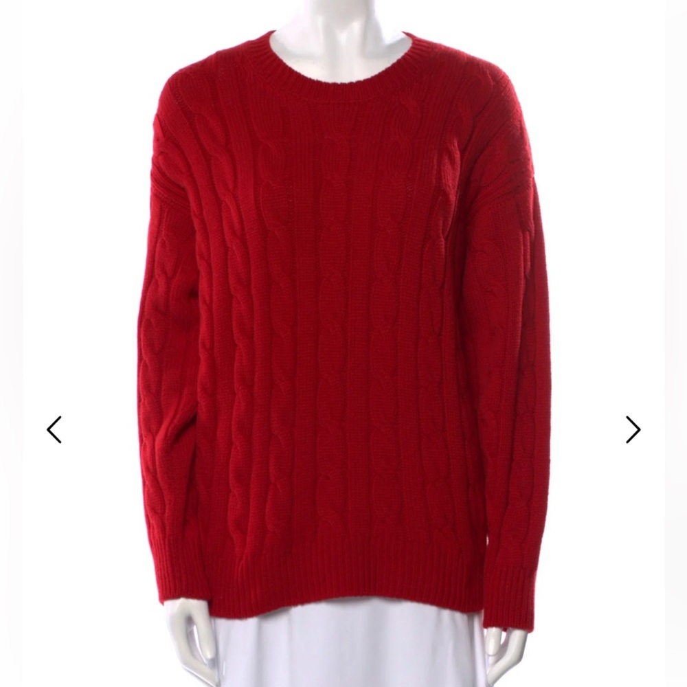 Prada Red Crew Neck Sweater